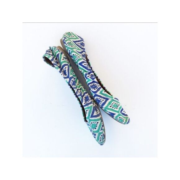 LUCKY BRAND Womens Blue Flexible Sole Emmie Round Toe Slip On Ballet Flats 11 M - Picture 2 of 2